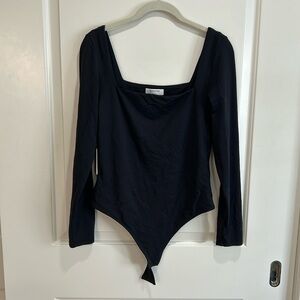 Aritzia Babaton Black Long Sleeve Body Suit